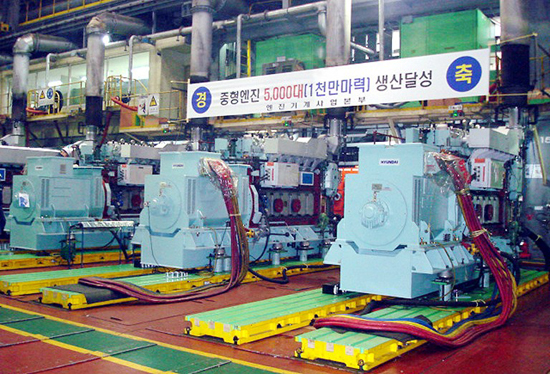 중형엔진 1천만마력 달성