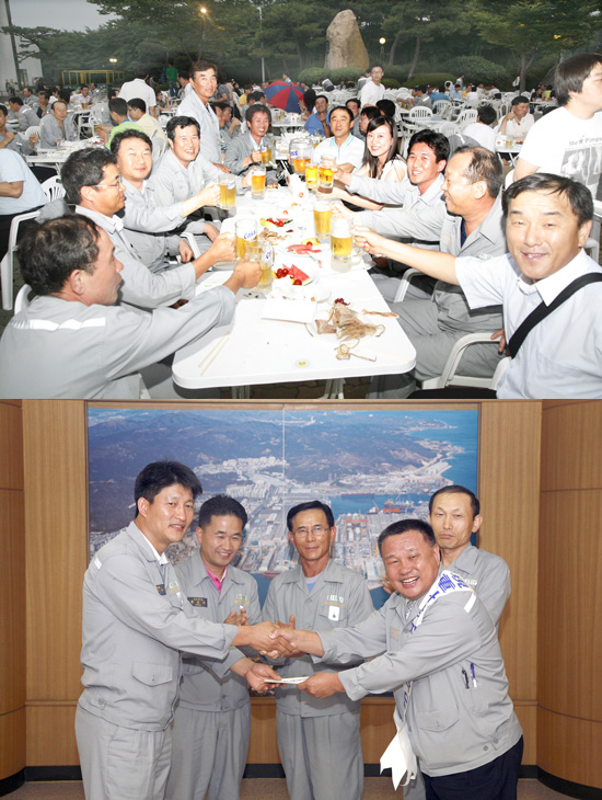 생맥주처럼 시원한 現重의 이웃사랑
