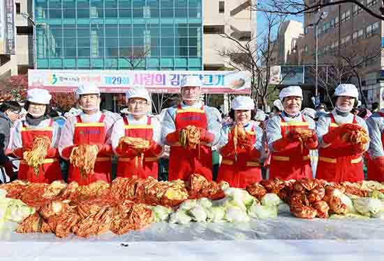 현대重, 29년째 김장 김치로 전하는 이웃 사랑