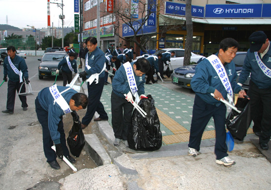 現重사랑자원봉사단 ‘동구 지킴이’로 